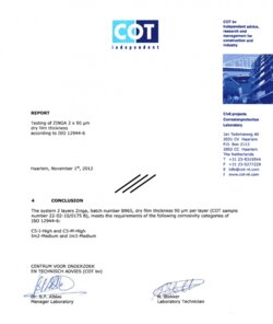 ISO 12944 on ZINGA 2 x 90 µm DFT